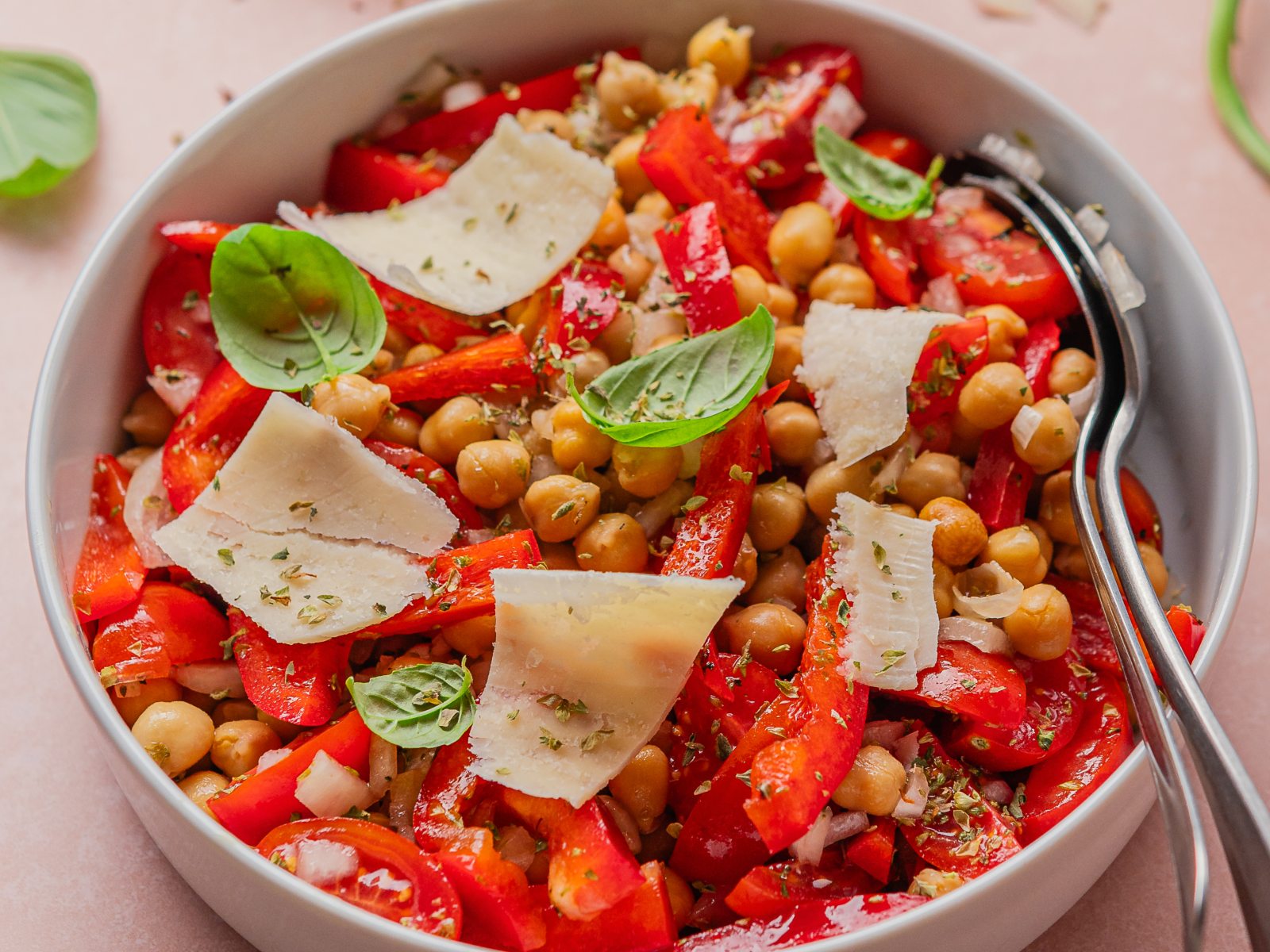 imagem de salada de grão de bico