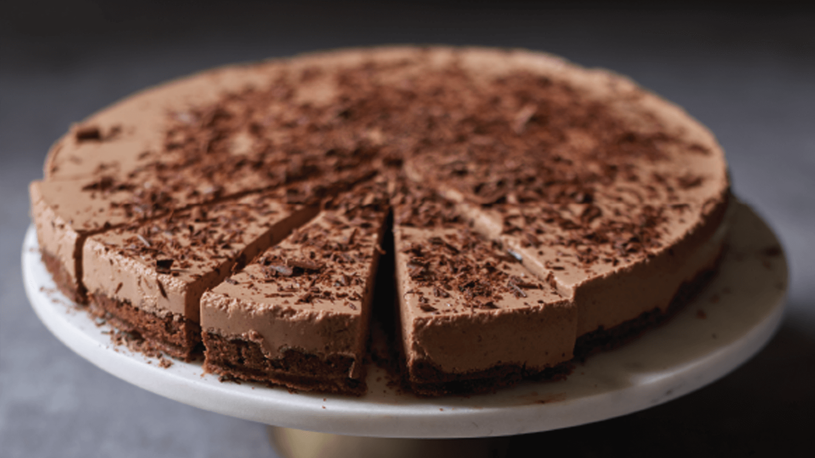 Cheesecake de chocolate e café