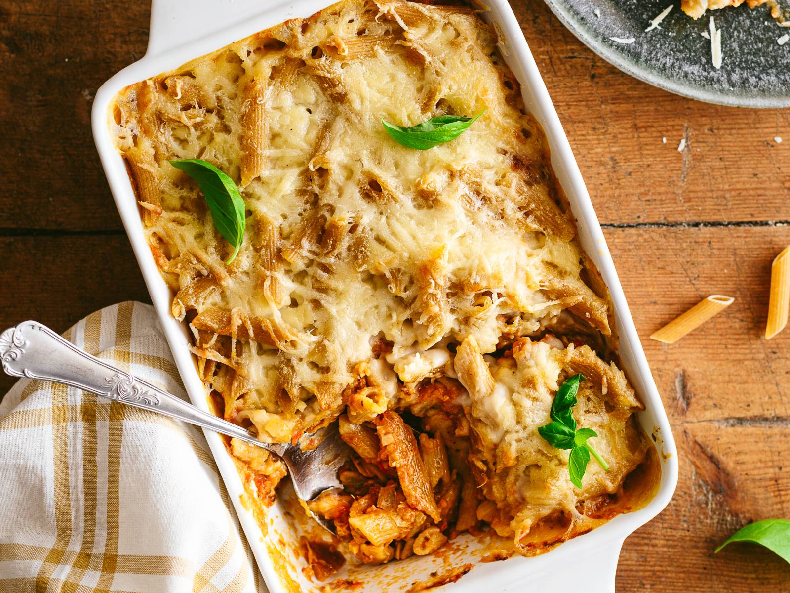 Penne com Alheira e Cogumelos