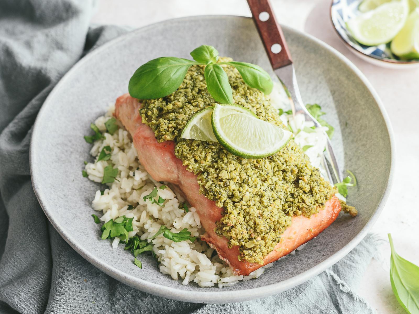 Salmão com Crosta de Ervas
