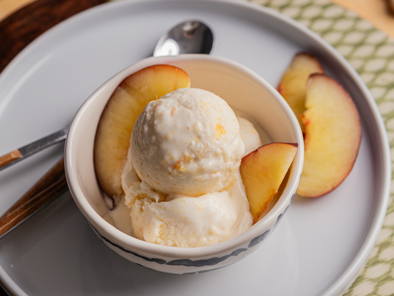 imagem de gelado de nectarina