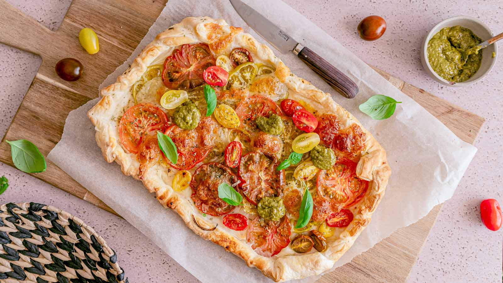 Galette rústica de tomate