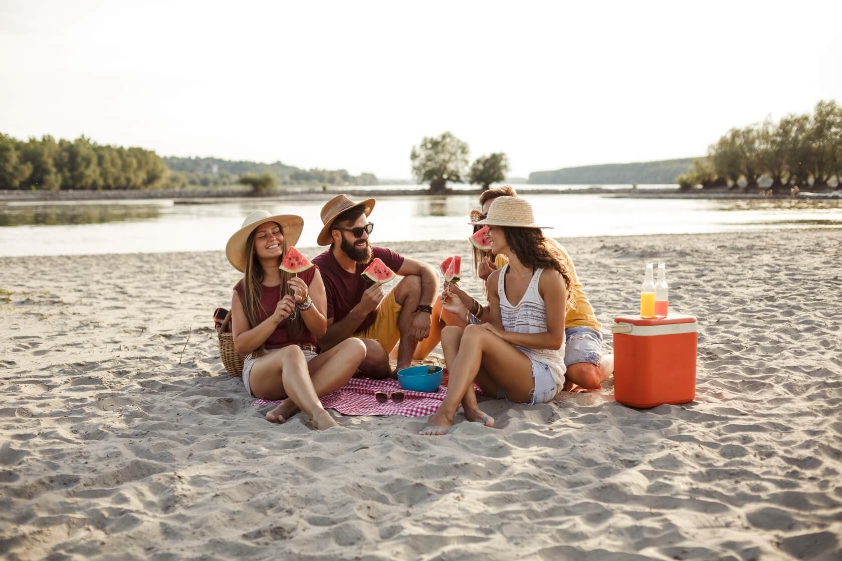 snacks para levar para a praia