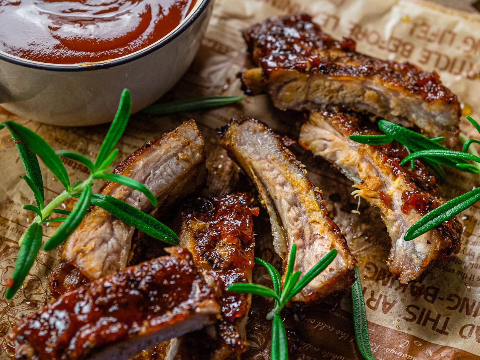 imagem de Ribs com molho barbecue